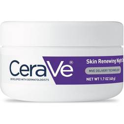 CeraVe Skin Renewing Night Cream 1.7 oz Facial Moisturizer with Niacinamide and Peptide Complex to Soften Skin