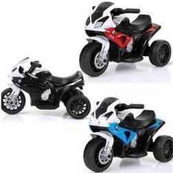 Gymax Kids Ride On Motorcycle Bmw Licensed 6V Electric 3 Wheels Bicycle W/ Musicandlight Black