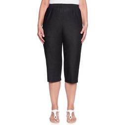 Alfred Dunner Classic Pull-On Capri - Black