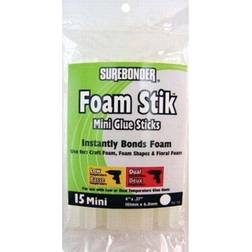 Low-Temp Foam Stik Mini Glue Sticks .27"X4" 15/Pkg