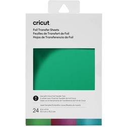 Cricut 24ct Foil Transfer Sheets Sampler Jewel Tones