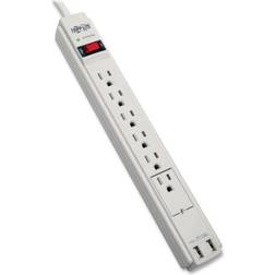 Tripp Lite TRPTLP606USB, 6-outlet 2100J Surge Protector, 1 Each