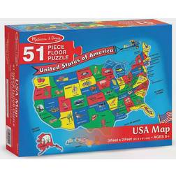 Melissa & Doug United State of America Map 51 Pieces