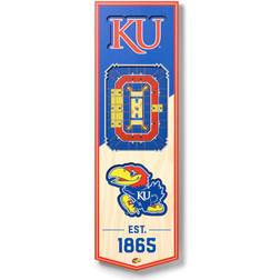 YouTheFan Kansas Jayhawks 3D Stadium Wall Sign