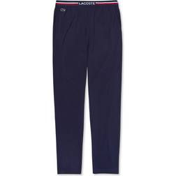 Lacoste Jersey Three-Tone Waistband Pyjamas Lounge Pants - Navy Blue