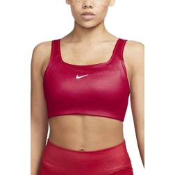 Nike Dri-Fit Swoosh Sports Bra Women - Mystic Hibiscus/White