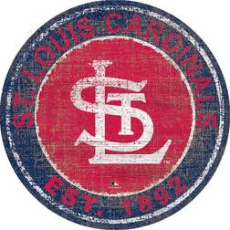 Fan Creations ST Louis Cardinals Round Heritage Logo Sign Board
