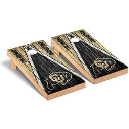 Victory Tailgate Colorado Buffaloes Weathered Triangle Cornhole Board Set