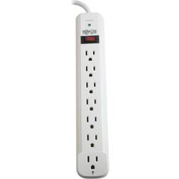 Tripp Lite Surge Protector Strip,7 Outlet,White Light Gray