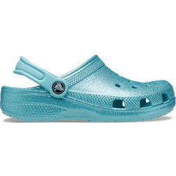 Crocs Kid's Classic Glitter Clog - Pure Water