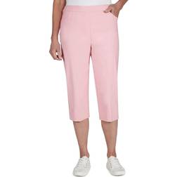 Alfred Dunner Petite Slimming Countour Allure Capri - Blush