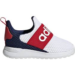 Adidas Toddler Lite Racer Adapt 4.0 - Cloud White/Dark Blue/Scarlet