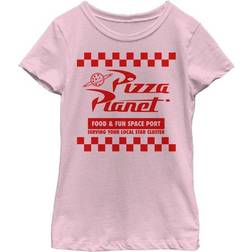 Fifth Sun Girl's Toy Story Pizza Planet Uniform T-shirt - Light Pink (PXTS00064GTS)