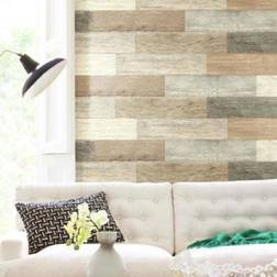 RoomMates Distressed Barn Wood Planks Self-adhesive Decoration