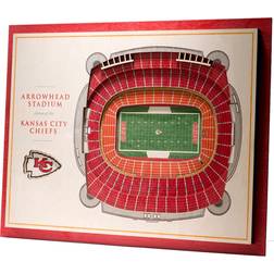 YouTheFan Kansas City Chiefs 3D Stadium Wall Art Decor