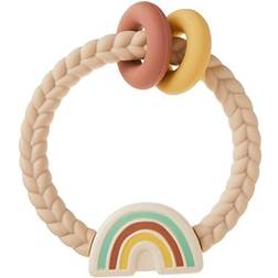 Itzy Ritzy Ritzy Rattle with Teething Rings Neutral Rainbow