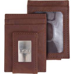 Eagles Wings LSU Tigers Front Pocket Wallet - Brown