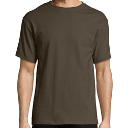Hanes Authentic Short-Sleeve T-shirt - Dark Chocolate