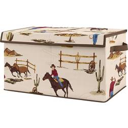 Sweet Jojo Designs Wild West Cowboy Collection Fabric Toy Bin Storage