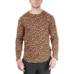 Natori Kaede Jersey Printed Ragalan T-shirt - Leopard