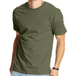 Hanes Beefy-T Crewneck Short-Sleeve T-shirt Unisex - Fatigue Green