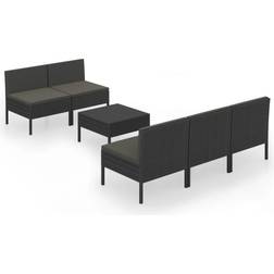 vidaXL 3094321 Lounge-Set, 1 Bord inkl. 5 Soffor