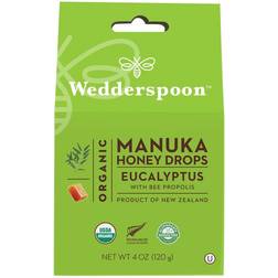 Wedderspoon Organic Manuka Honey Drops Eucalyptus 120g
