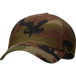 Nike Sportswear Heritage86 Camo Hat - Medium Olive/Black