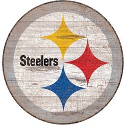 Fan Creations Pittsburgh Steelers Distressed Logo Cutout Sign Board