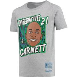 Mitchell & Ness Minnesota Timberwolves Hardwood Classics King of the Court Player T-Shirt Kevin Garnett 21. Youth