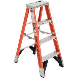 Werner 7404 4 ft Fiberglass Stepladder, 375 lbs. Capacity