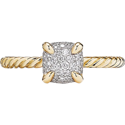 David Yurman Chatelaine Pave Bezel Ring - Gold/Pavé Diamonds