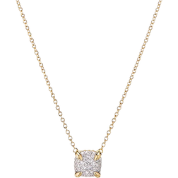 David Yurman Chatelaine Pendant Necklace - Gold/Pavé Diamonds