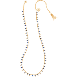 Kendra Scott Jenna Choker Necklace - Gold/Blue Lapis