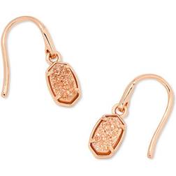 Kendra Scott Emilie Drop Earrings - Rose Gold/Sand Drusy