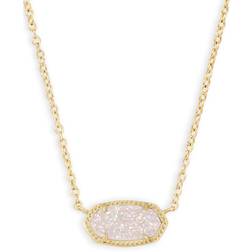 Kendra Scott Elisa Pendant Necklace - Gold/Iridescent Drusy