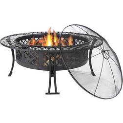 Sunnydaze Diamond Weave Large Steel Fire Pit