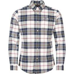 Barbour Ronan Tailored Fit Plaid Button-Down Shirt - Ecru