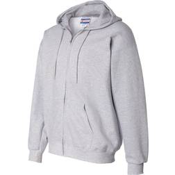 Hanes Ultimate Cotton Heavyweight Full Zip Hoodie - Light Steel