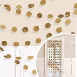 Amscan Gold Polka Dot Party Decoration Garland