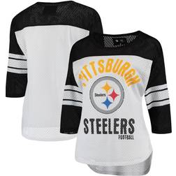 G-III 4Her by Carl Banks Pittsburgh Steelers First Team Three-Quarter Sleeve Mesh T-Shirt W