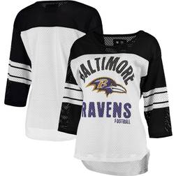 G-III 4Her by Carl Banks Baltimore Ravens First Team Three-Quarter Sleeve Mesh T-Shirt W