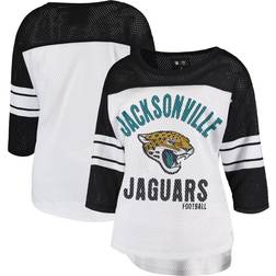 G-III 4Her by Carl Banks Jacksonville Jaguars First Team Three-Quarter Sleeve Mesh T-Shirt W