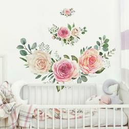 RoomMates Pink Roses Self-adhesive Decoration