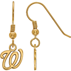 LogoArt Washington Nationals Dangle Earrings - Gold