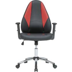 Studio Designs Contoured Swivel Gaming Chair - Black/Red