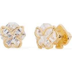 Kate Spade New York Something Sparkly Butterfly Stud Earrings - Gold/Transparent