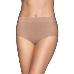 Vanity Fair Beyond Comfort Seamless Waistband Hi-Cut Panty - Honey Beige