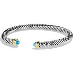 David Yurman Cable Classics Bracelet - Silver/Gold/Blue