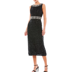 Mac Duggal Sequined Beaded Dress - Black